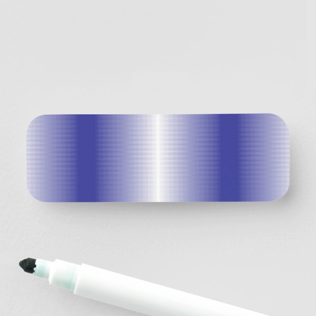 a blue and white striped background name tag (In Situ)