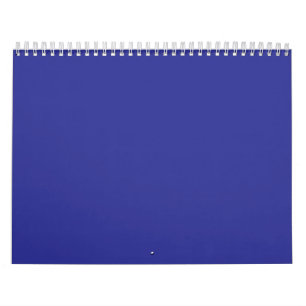 A blue background featuring a prominent white squa calendar