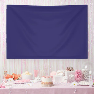 a blue background with a clock banner
