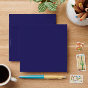 a blue background with a clock on it envelope