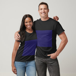 a blue background with a clock on it T-Shirt