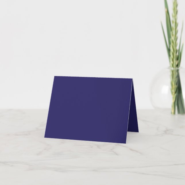 a blue background with a clock on it thank you card (Front)