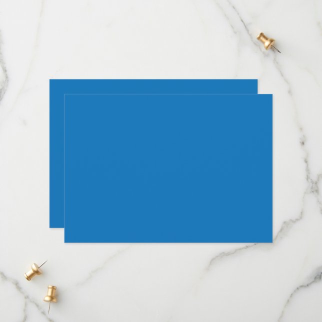a blue background with a save the date (Front/Back In Situ)
