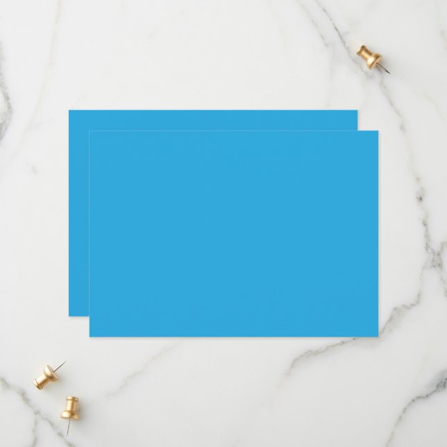 a blue background with a save the date (Front/Back In Situ)
