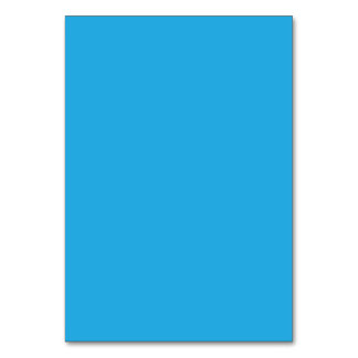 a blue background with a table number