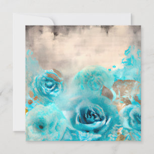A Blue Shabby Chic Ephemera Design Series 7 Holiday Card