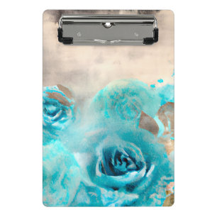 A Blue Shabby Chic Ephemera Design Series 7 Mini Clipboard