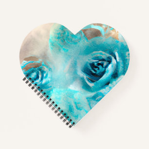 A Blue Shabby Chic Ephemera Design Series 7 Notebook