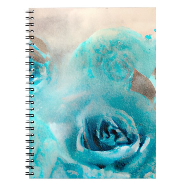 A Blue Shabby Chic Ephemera Design Series 7 Notebook (Front)