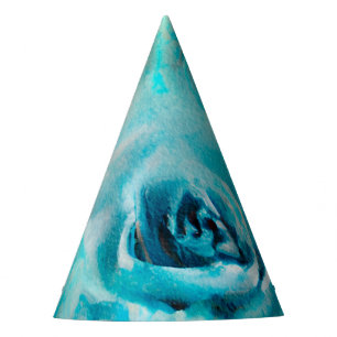 A Blue Shabby Chic Ephemera Design Series 7 Party Hat