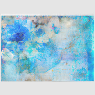 A Blue Shabby Chic Ephemera Design Series 9 Tissue Paper
