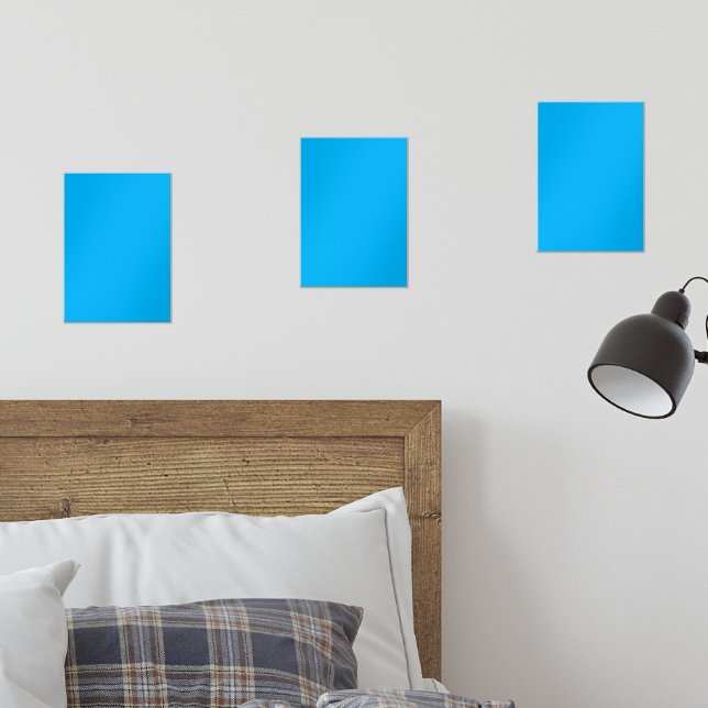 A blue square centred on a white background, crea (Bedroom)