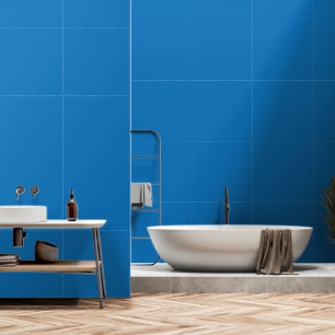 A blue square framed by a white border, showcasing wallpaper