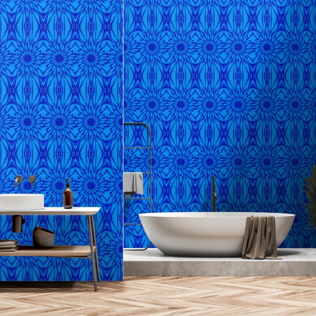 A Blue Wildflower 5 Wallpaper (Bathroom)