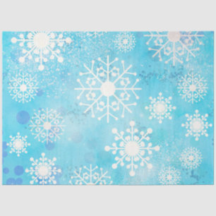 A Blue Winter Snowflake Series Design 5 Tissue Paper