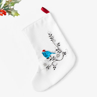 A Bluebird Christmas Small Christmas Stocking