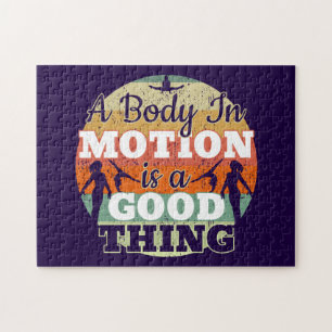A Body in Motion - Girls Gymnastics Mindset  Jigsaw Puzzle