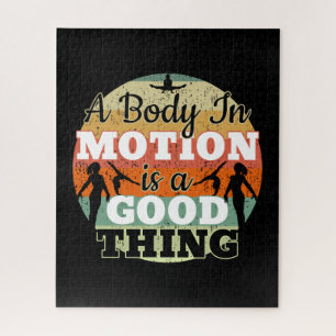 A Body in Motion - Girls Gymnastics Mindset  Jigsaw Puzzle