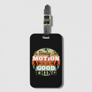 A Body in Motion - Girls Gymnastics Mindset  Luggage Tag