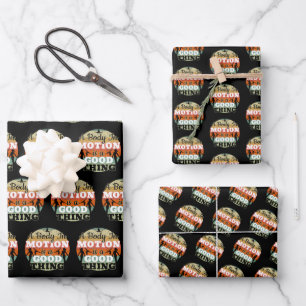 A Body in Motion is a Good Thing - Gymnastics Wrapping Paper Sheet