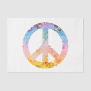 A Bokeh Peace Sign Series Design 1 Tissue Paper