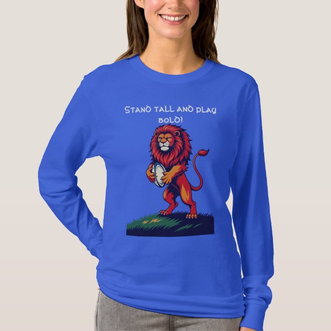 A Bold Red Lion Rampant Rises T-Shirt (Front)