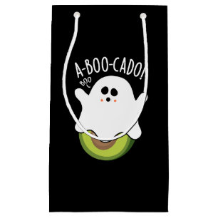 A-boo-cado Funny Avocado Pun Dark BG Small Gift Bag