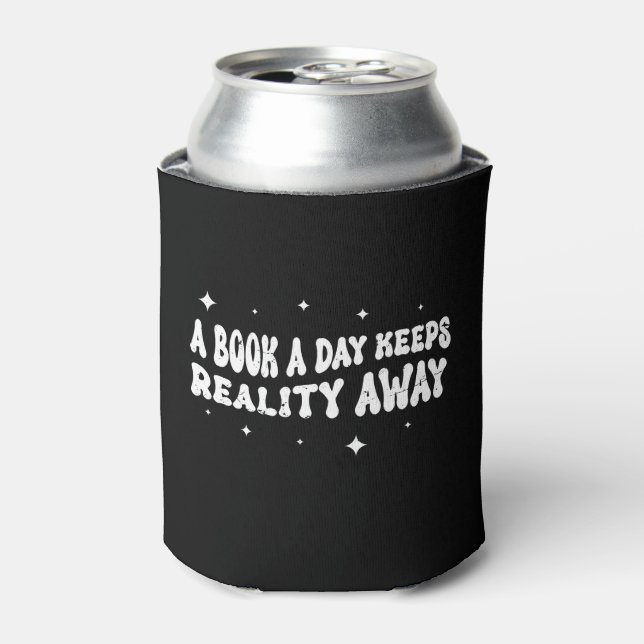A Book A Day Keeps Reality Away  Can Cooler (Can Front)