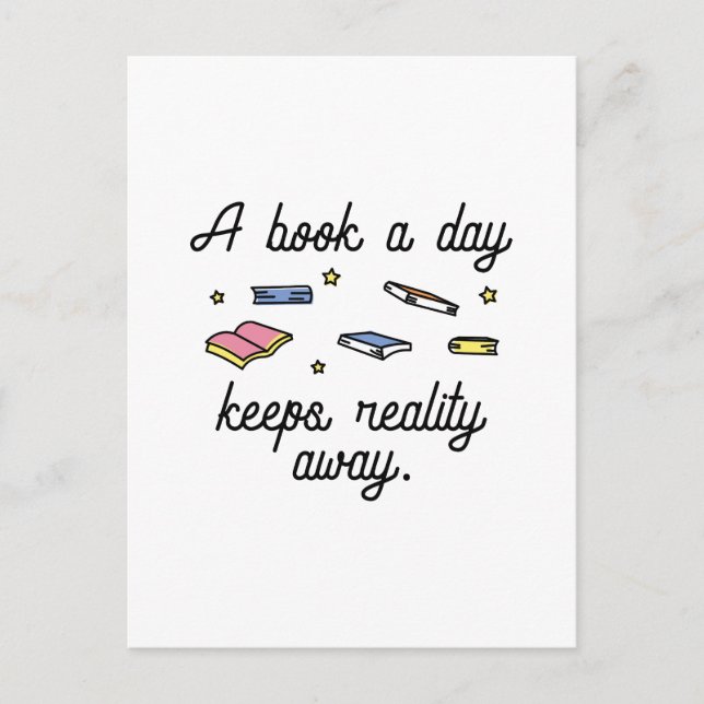 A Book A Day Postcard (Front)