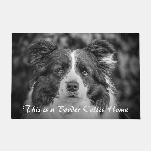 A Border Collie Home Doormat (Front)