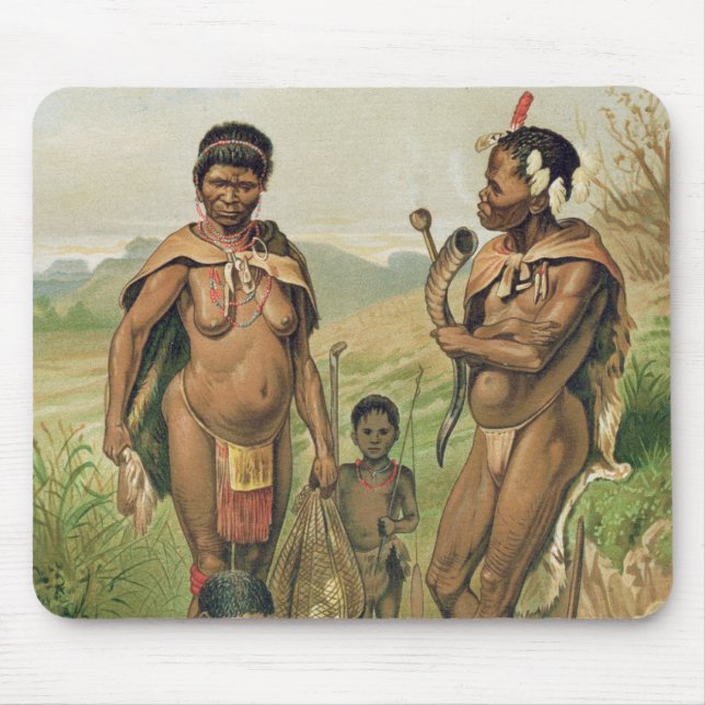 A Bosjesman Family frontispiece Mouse Pad (Front)