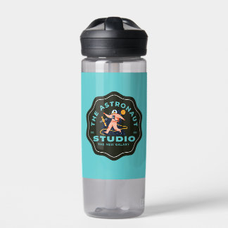 A bottle of drinking water with an attractive logo