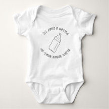 A bottle of your house white - funny baby design