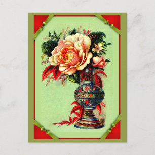 A bouquet for you! From 1885. Postcard
