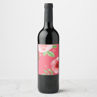 A Bouquet of roses Wine Label