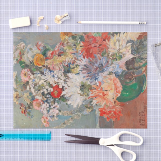 A Bouquet of Summer Flowers | August Rieger Tissue Paper (Craft)