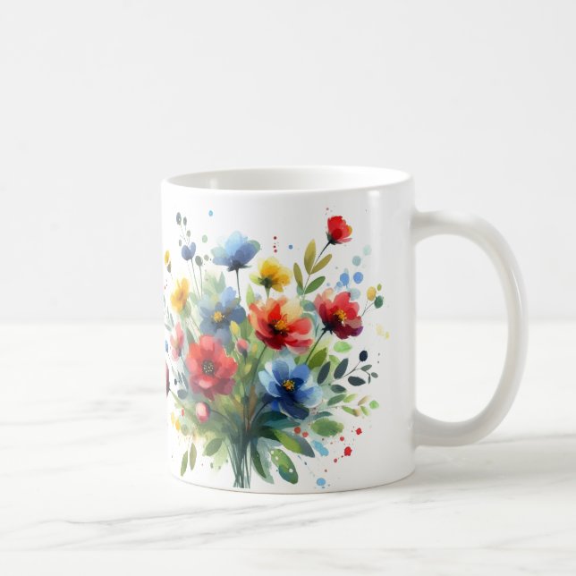 A bouquet of wild flowers coffee mug (Right)