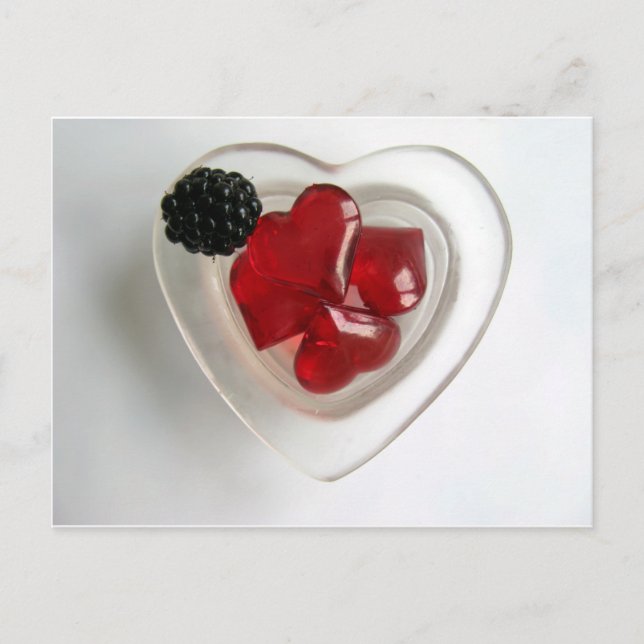 A Bowl of Hearts & A Blackberry Postcard (Front)