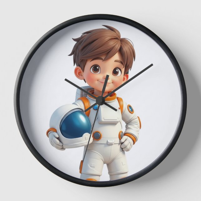 A boy astronaut clock (Front)