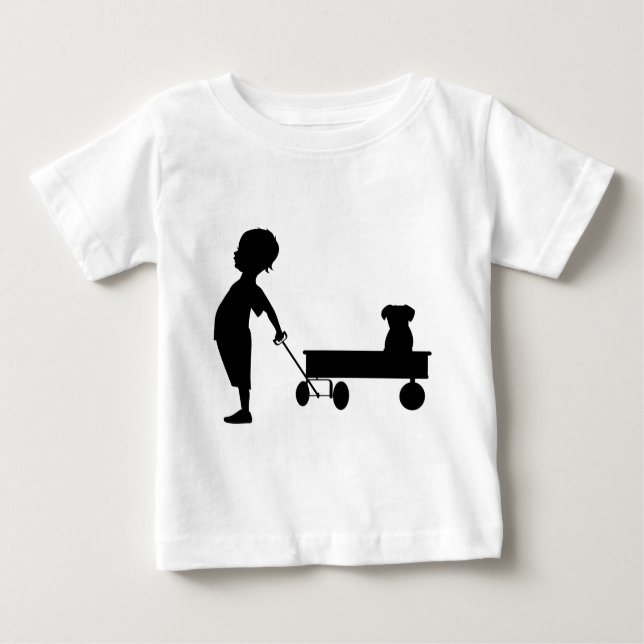A BOY HIS WAGON AND HIS DOG BABY T-Shirt (Front)