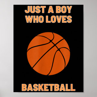 A Boy Who Loves Basball Toddler Basball Player Poster
