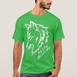 a boy who loves wolves T-Shirt