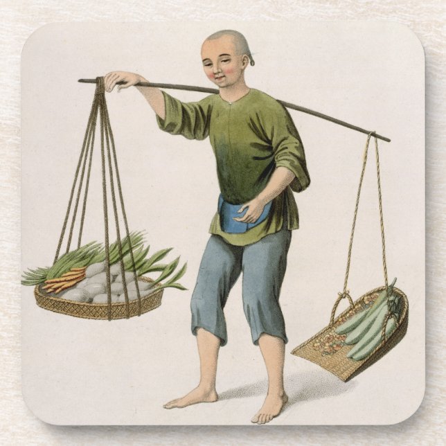 A Boy with Vegetables, plate 54 from 'The Costumes Coaster (Front)