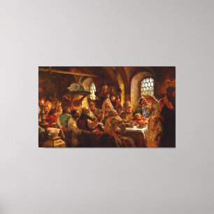 A Boyar Wedding Feast by Konstantin Makovsky 1883 Canvas Print
