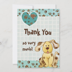 A Boy's Best Friend Photo BabyThank You Notes