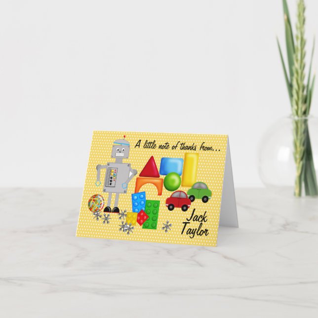 A Boy's Toys Notecards (Front)
