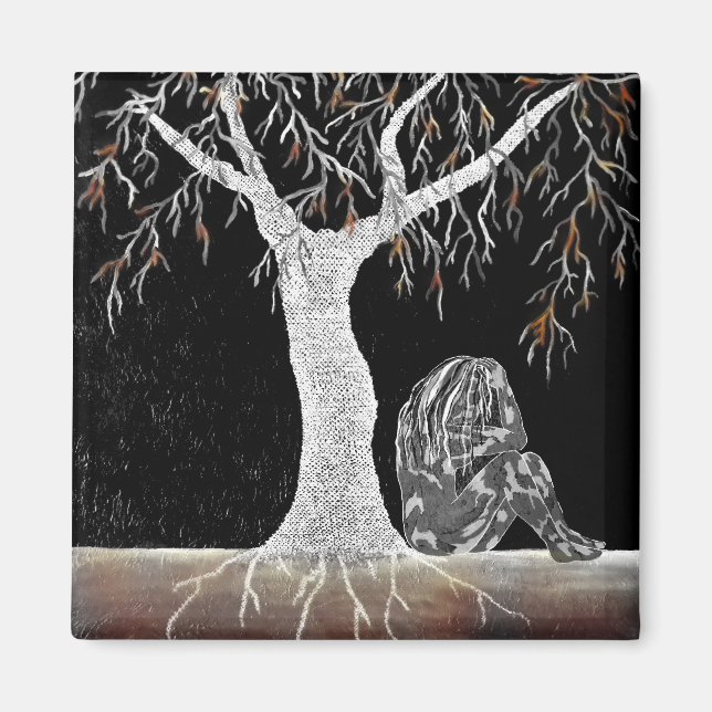 A Branch of Life to Contemplate Magnet (Front)