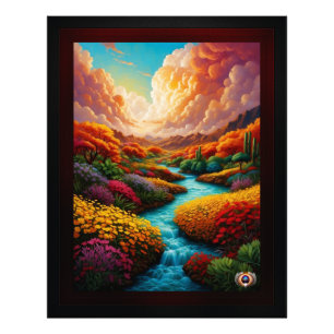 A Breathtaking Fantasy Landscape AI Art - Xzendor7 Photo Print