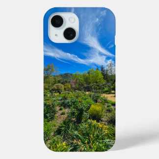 a breathtaking spring landscape in the garden iPhone 15 case