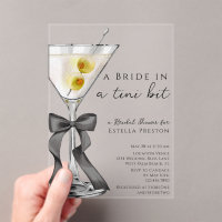 A Bride in a Tini Bit Dirty Martini Bridal Shower